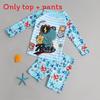 Toddler Cartoon Sun Protection Swimsuit With Quickdry Polyester For Water Sports