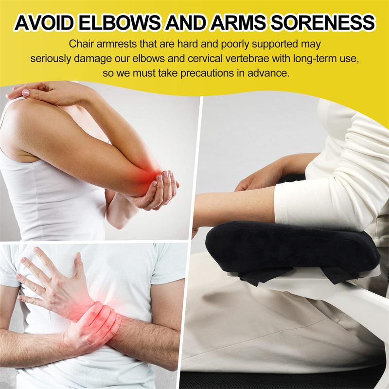 Office Game Chair Armrest Pad Elbow Pillow Comfortable Support Cushion Memory Foam Inner Core Sofa Cushion for Home Armrest Mat