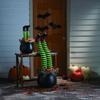 2 Stück Halloween-Hexenbein-Pfahl Dekoration mit High Heels Vielseitige Geschenke Schmuckstück Robust