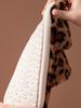 Leopard Print Cotton Slippers with Parallel Bars and Plush Slippers for Home Use, Cotton Slippers for Indoor Use, and Plush Slippers for Indoor Use