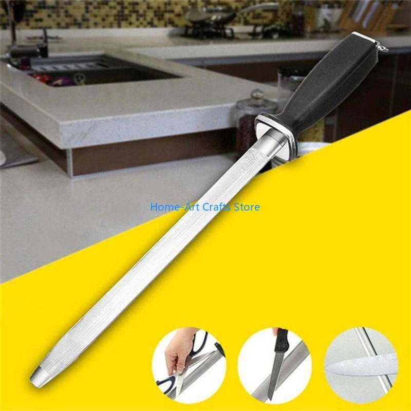 Y3NA 12'' Professional Chef Knife Sharpener Rod For Kitchen Knife And Stainless Steel
