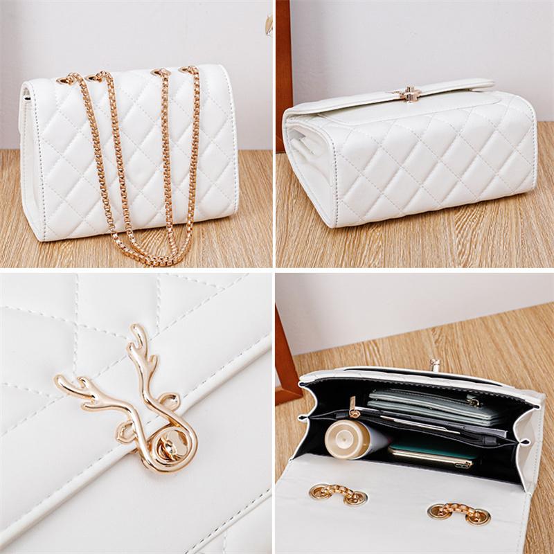 Crossbody Bags for Women PU Leather Purses Shoulder Bag Retro Classic Sheep Pattern Clutch Shoulder HandBag