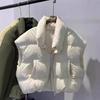 Autumn and winter new vest women's fashion coat loose vest warm short hooded vest outside