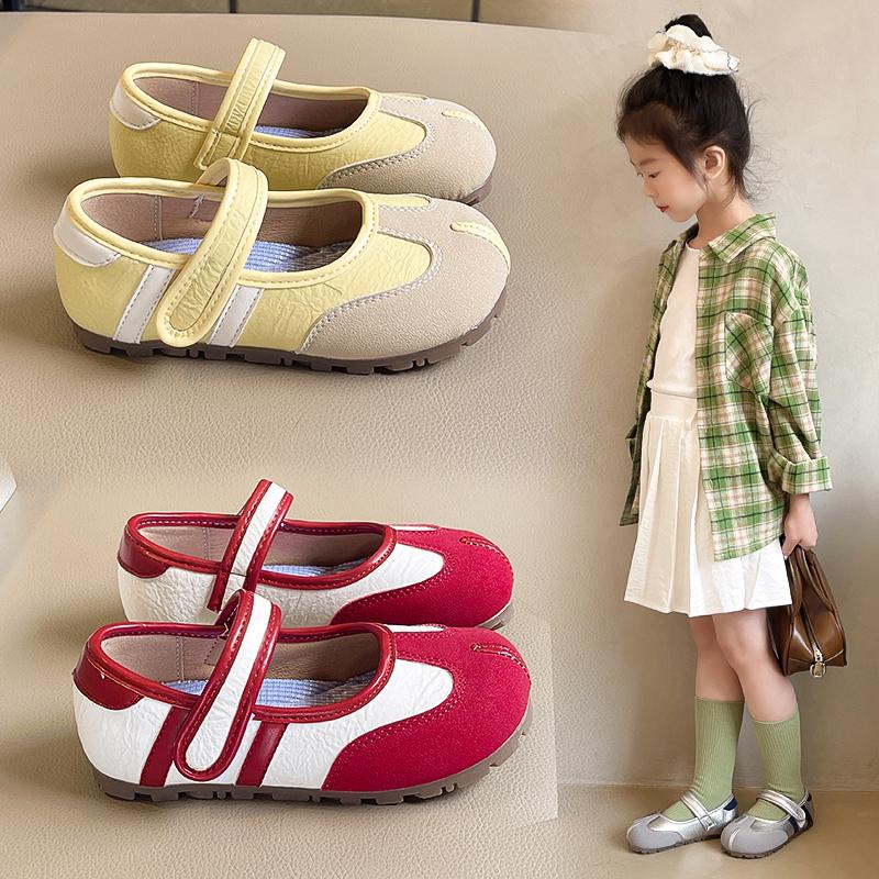 French Retro Flat Bottomed Light Mouth Multi Color Fashionable Girls' Single Shoes Casual Princess Shoes