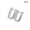 Lightweight And Versatile S925 Hoop Earrings Any Occasion S925 Sterling Sparkling Elegant Earrings