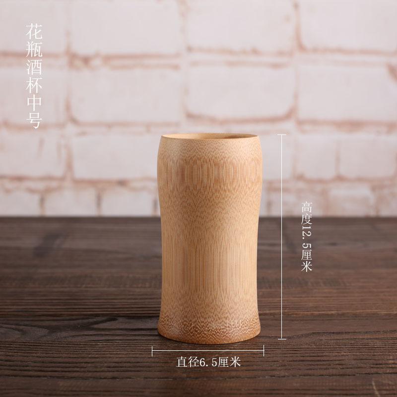 Chinesische Retro-Bambus Natürlicher Bambus Trinkbecher Bier Saft Becher Holz Teetasse Karbonisierung Sake Becher Bambus Kunsthandwerk