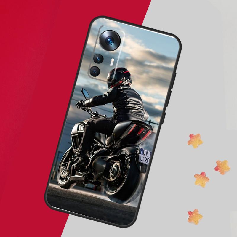 Motorcycle Man For POCO X5 X3 Pro M5 M5s F4 X4 F3 F5 Case For Xiaomi 13 13T Pro 12 Lite 12X 11T 12T 14 Pro