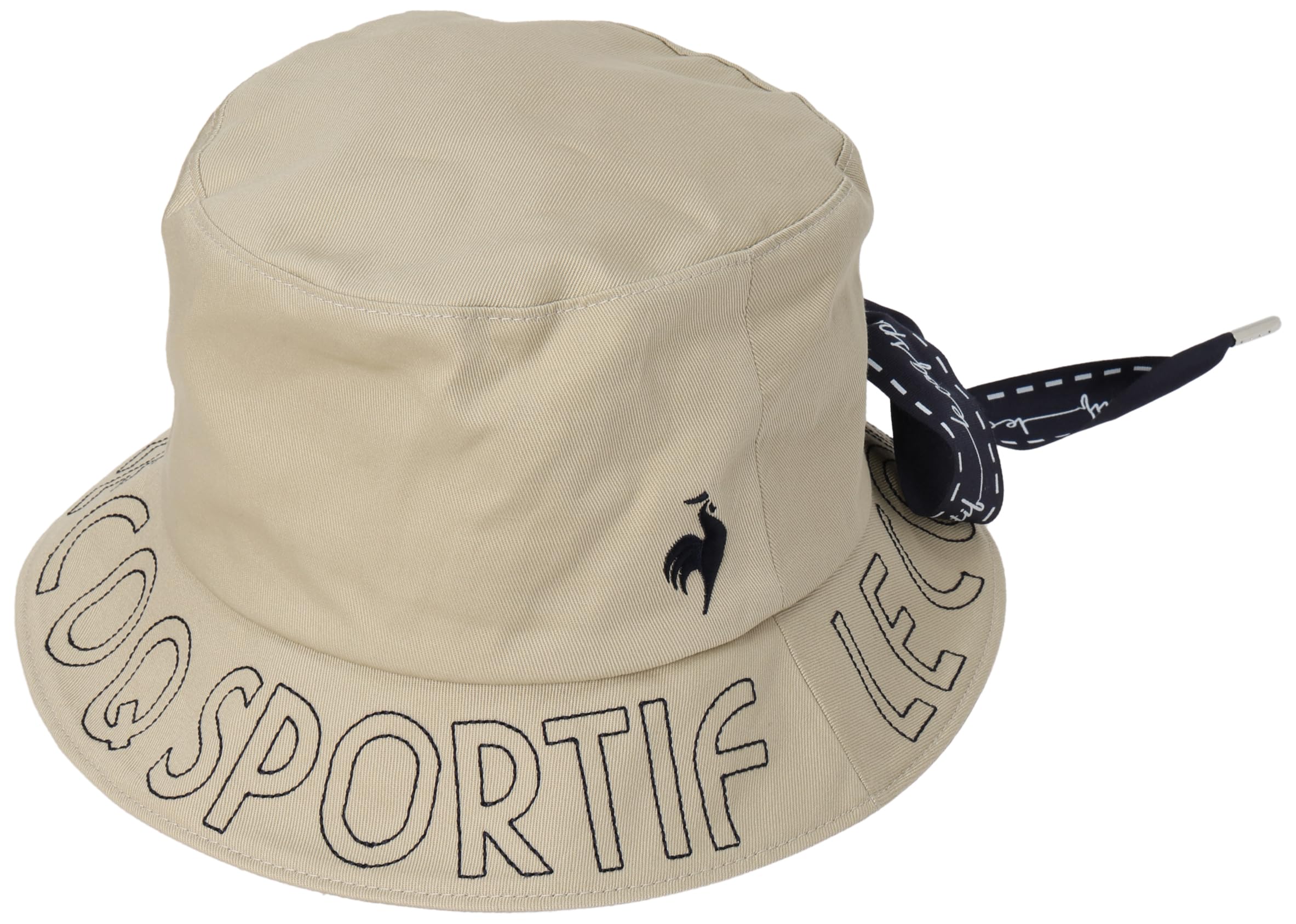 

Coq Sportif Bucket Hat with Logo Sweat Quick Antibacterial and Odor Golf QGCXJC71W BG00 [Le Golf] Ribbon, Print, Stylish, Absorbent, Drying,