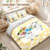 Pippi Longstocking Bedding Set, 1 Duvet Cover & 2 Pillowcases Soft Comfortable Bedroom Home Textile Decor