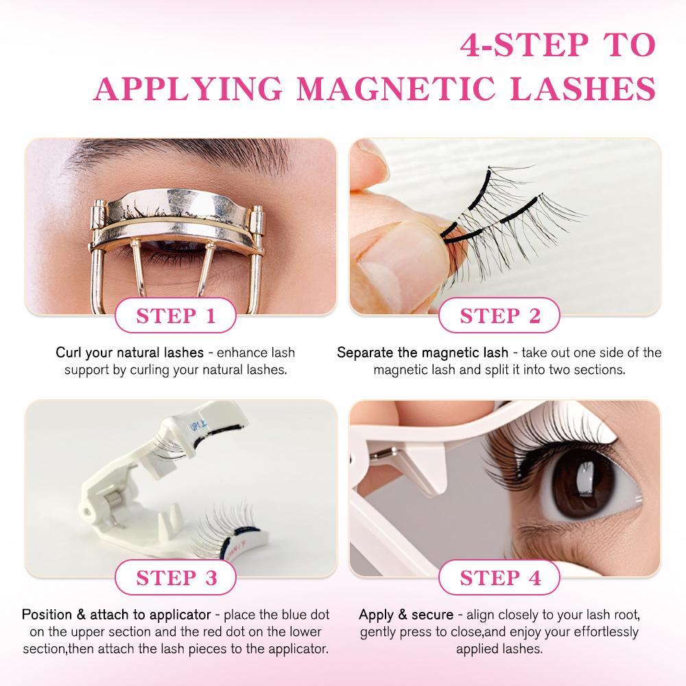veyesbeauty Moonlit Magnetic Lashes Glue-Free & Safe for Sensitive Eyes Reusable 300+ Times All-Day Comfort
