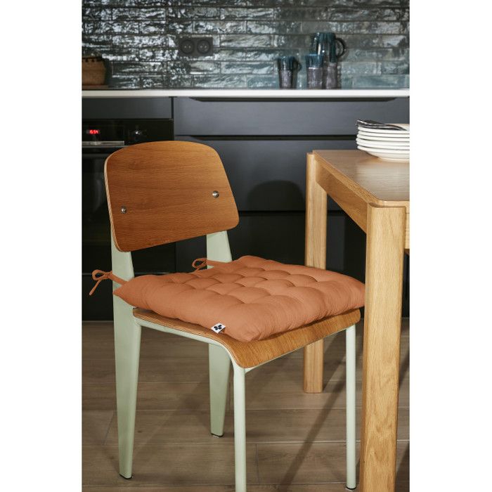 Assise matelassée 16 points "Gaïa" 40 x 40 cm "Gaze de Coton" l'Effet Papillon