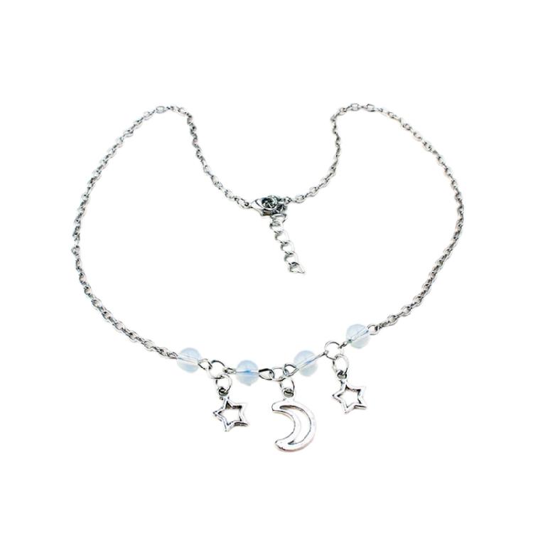 

Moon and Star Charm Necklace Unique Style Pendant Necklace Trendy Necklace