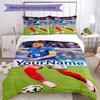 Mbappe 45 Customize Your Name Bedding Set Breathable Duvet Cover with Pillowcases Home Decoration Birthday Gift