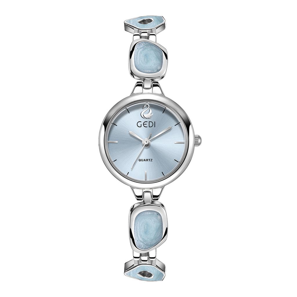 Women's Watch Chinese Style Bracelet Watches Pink Goose Logo Image High Quality Waterproof Female Fashion Quartz Wristwatches