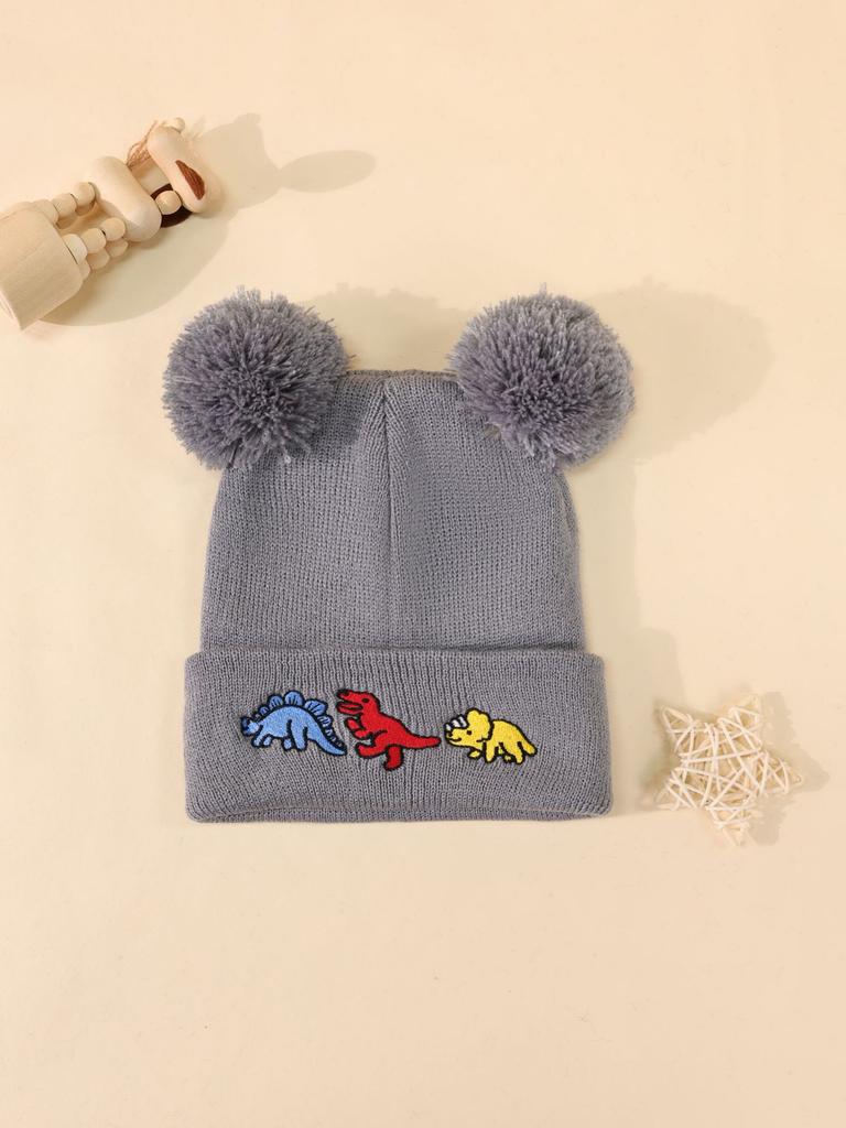 Knitted Hat Embroidery Various Candy Colors Men'S And Women'S Cold Hats Pullover Hats Couple Embroidery Knitted Wool Hats