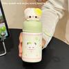 Ins Niche Girl Illustration Thermos Cup High Value Cartoon Cup Lid Students Daily Commute High Value Thermos Cup