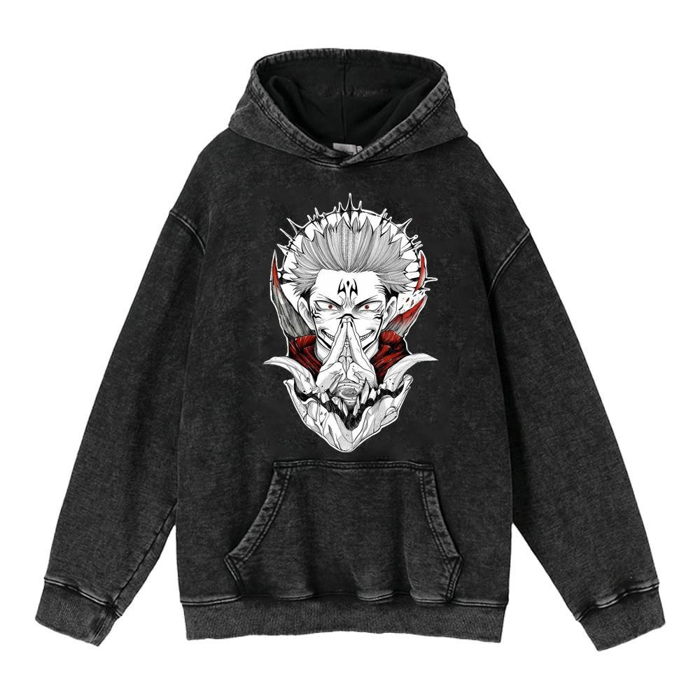 Autumn And Winter Washed Retro Hoodie Riman Retro Sweater