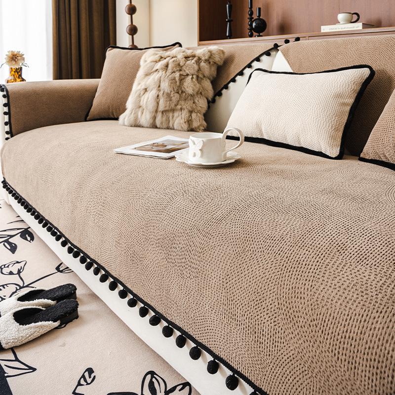 

Подушка для дивана в средневековой атмосфере Новая универсальная фиксированная нескользящая накидка на диван для четырех сезонов Подушка для сиденья Чехол Ткань Полотенце 70*70cm