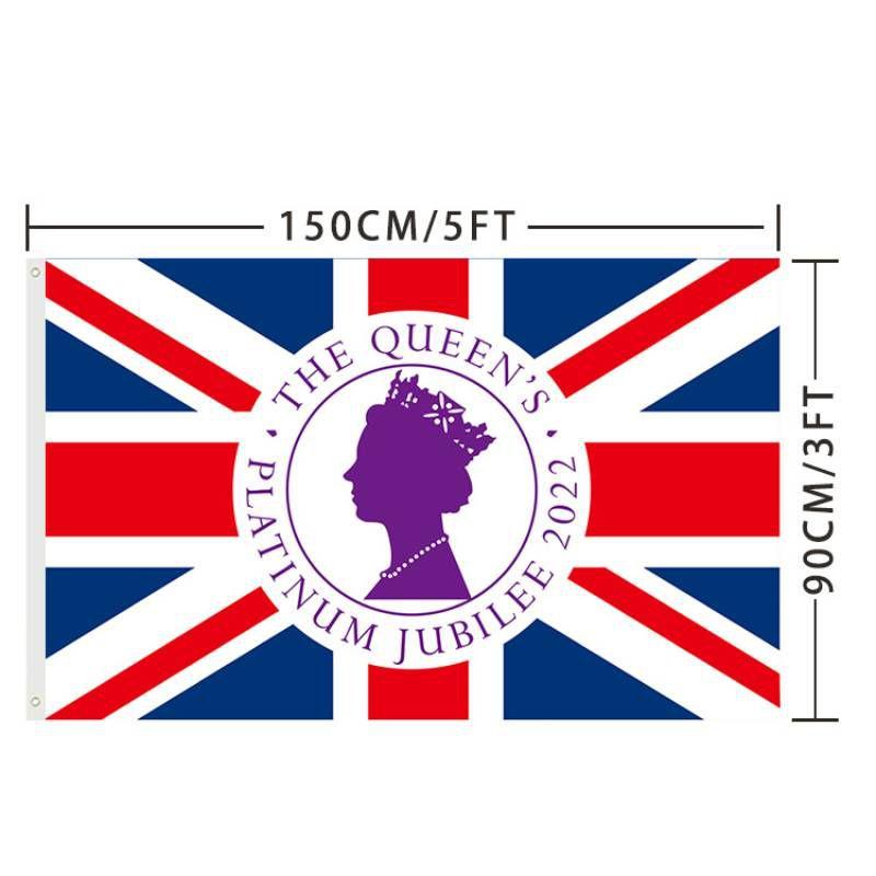 Union Jack Platinjubiläumsflagge für Britische Nationaltagsdekoration