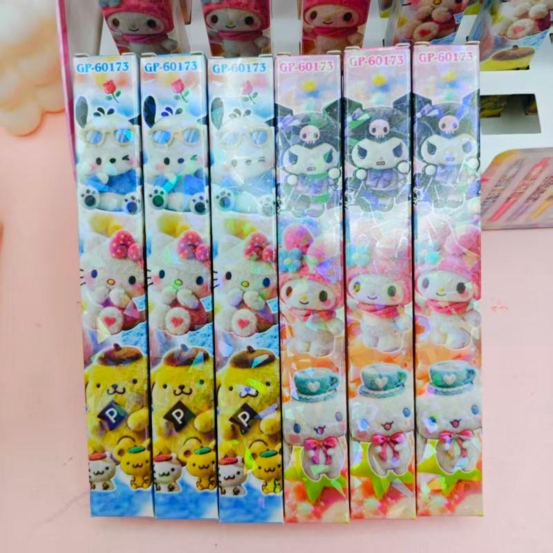 36Pcs/Lot Sanrio  Press Gel Pen Cute 0.5Mm Black Ink Neutral Pens Office School Writing Supplies