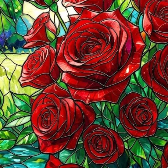 Acrylic Puzzle Suncatcher, Stained Glass Window Hanging Ornaments, DIY Jigsaw Puzzle Sun Catcher Kit for Home, Garden Decor, Gift for Women,