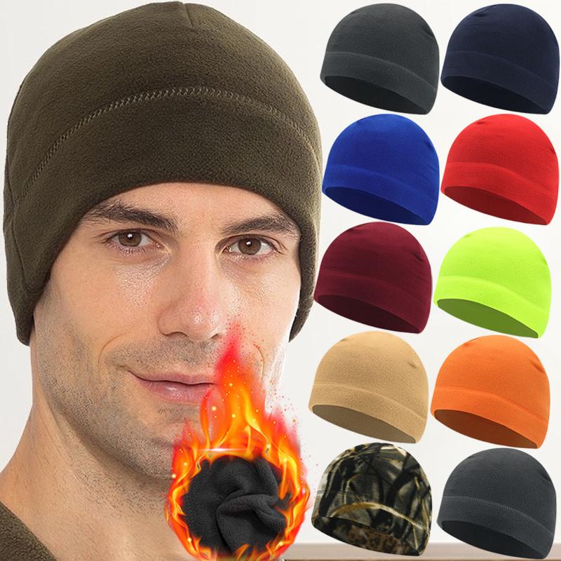 Wintermützen Thermofleece Laufmützen Ohrenwärmer Abdeckung Sport Ski Snowboard Wandern Radfahren Ski Winddichte Weiche Mütze Herren Damen