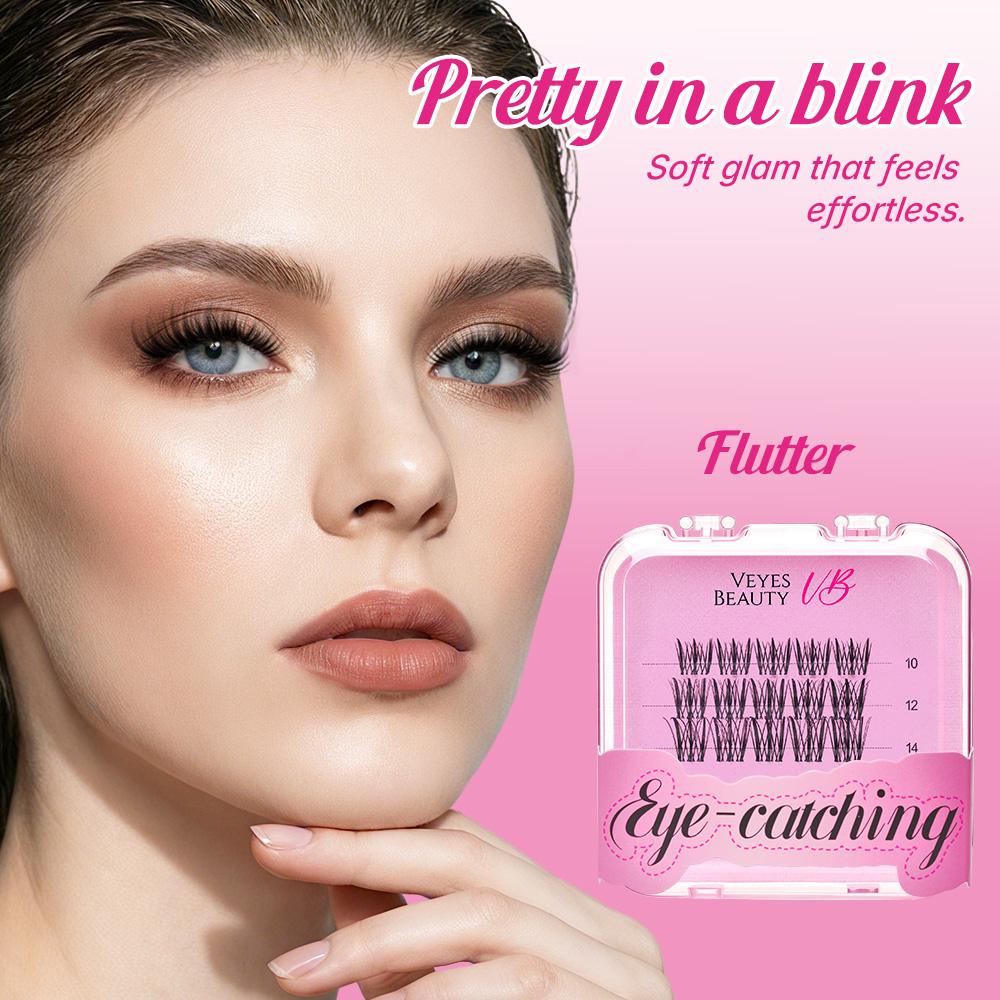 veyesbeauty Mini Pacote de Cílios em Aglomerado - Coelho/ Flutter/ Coroa