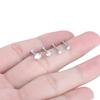 1Pc G23 Titanium Labret Lip Piercing Stud Internally Threaded Clear Zircon Ear Stud Helix Cartilage Tragus Body Piercing Jewelry