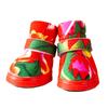 Winter Warm Dog Shoes Small Dog Bichon Going Out Cotton Shoes Festive Chinese New Year Pet Dog Foot Cover