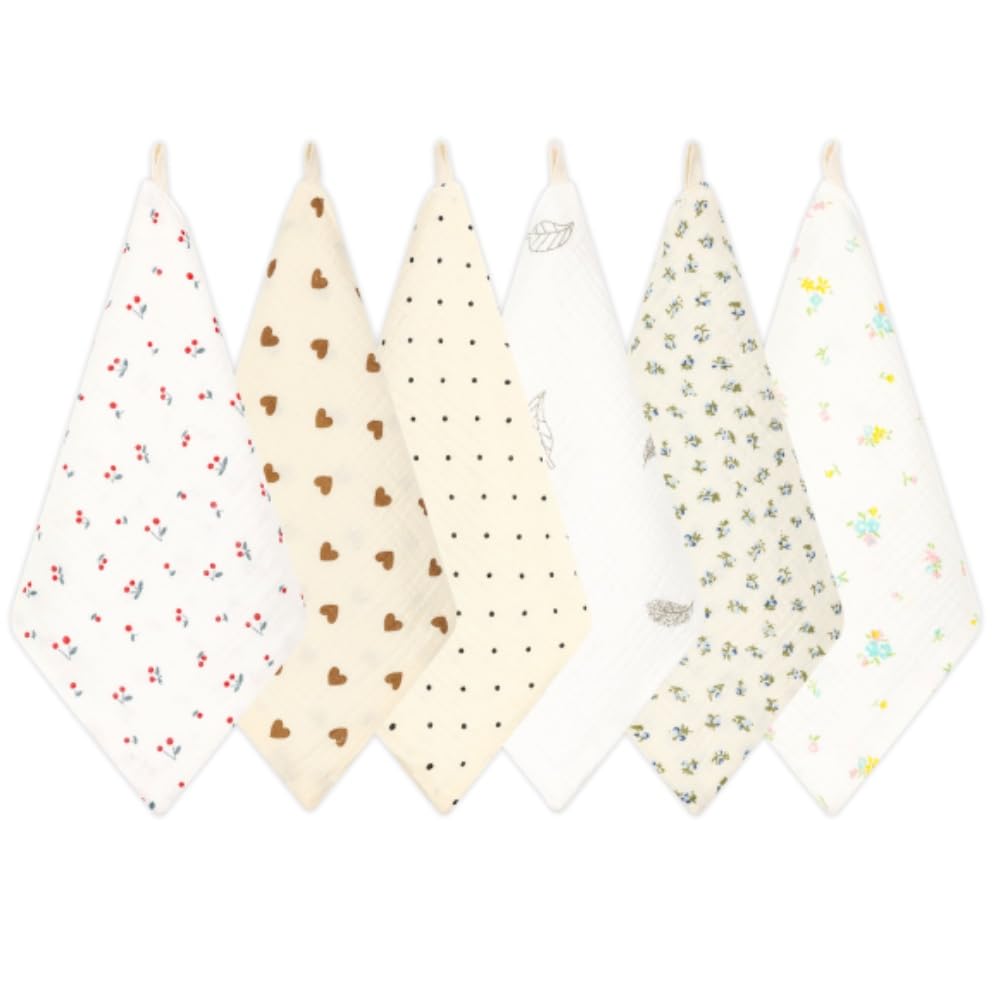 

Платок марлевый марлевый цветочный 4-слойный 6-слойный (4-слойный 6-слойный узор)