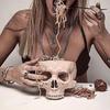 Flower Skull Head For Home Decor Container Fake Skull Candy Bowl Skull Flower Pot Skull Planter