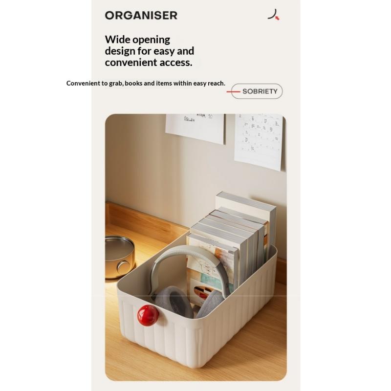 Dopamine Ball Storage Box Multi Functional Office Desk Storage Basket Stationery And Miscellaneous Sorting Desktop Storage Box