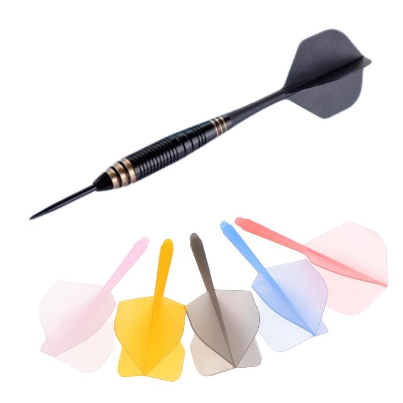75% Transparent 2BA Darts 3 Stück Anti-Drop L-Form Flight Leichte Tragbare Darts für Treffen mit Freunden Indoor-Spiel