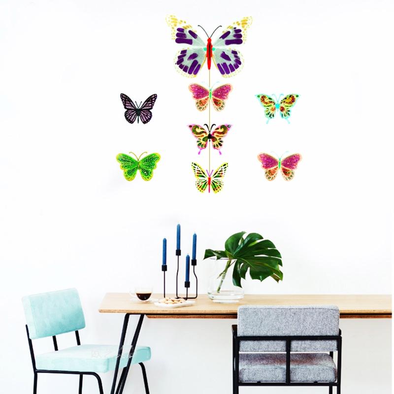 4 Pieces for Butterfly Wall Hanging Epoxy Molds Diy Keychain Wall Decoration for Butterfly Coaster for Key Pendant Silic