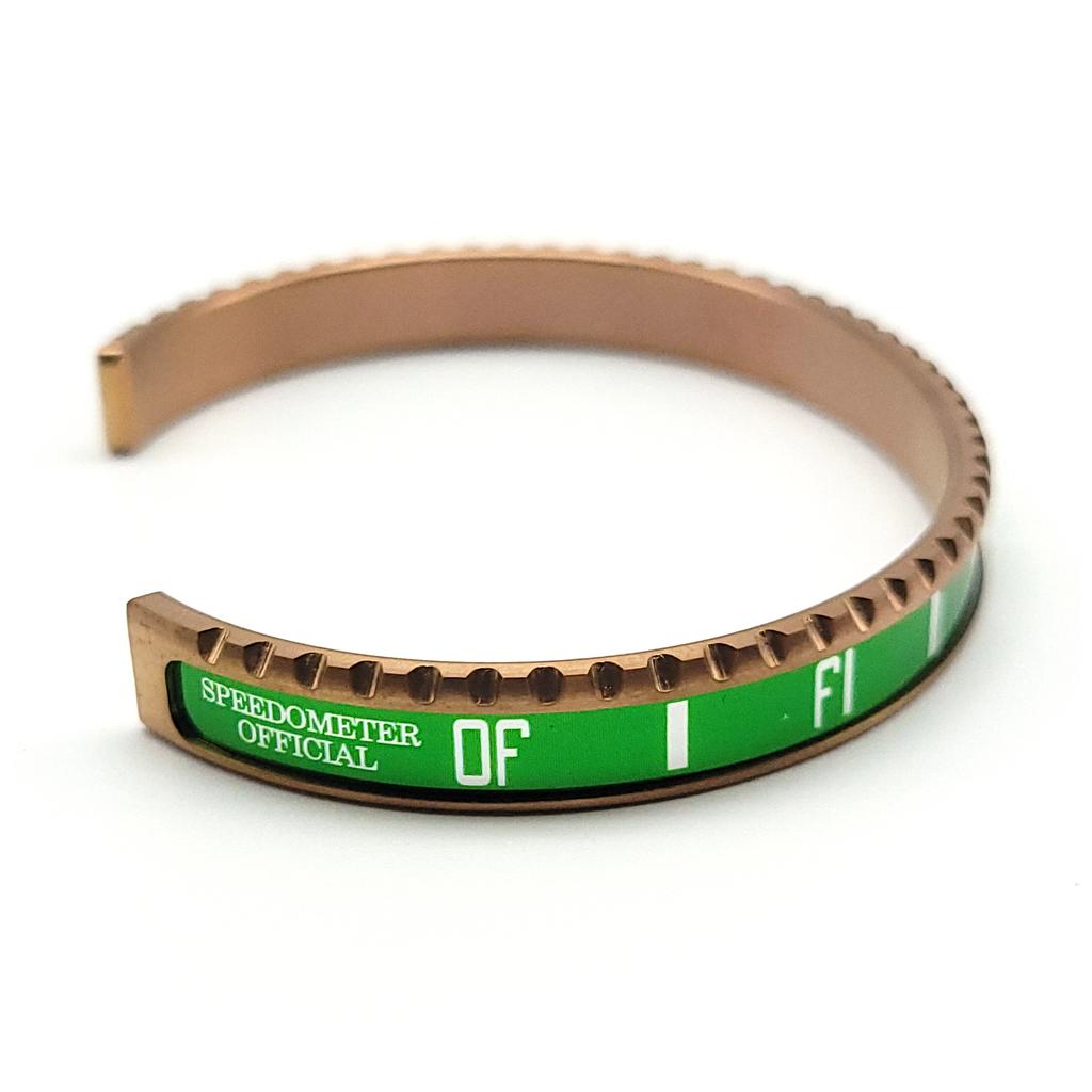 Speedometer Official [Pvd Rose Gold Collection] Green Color