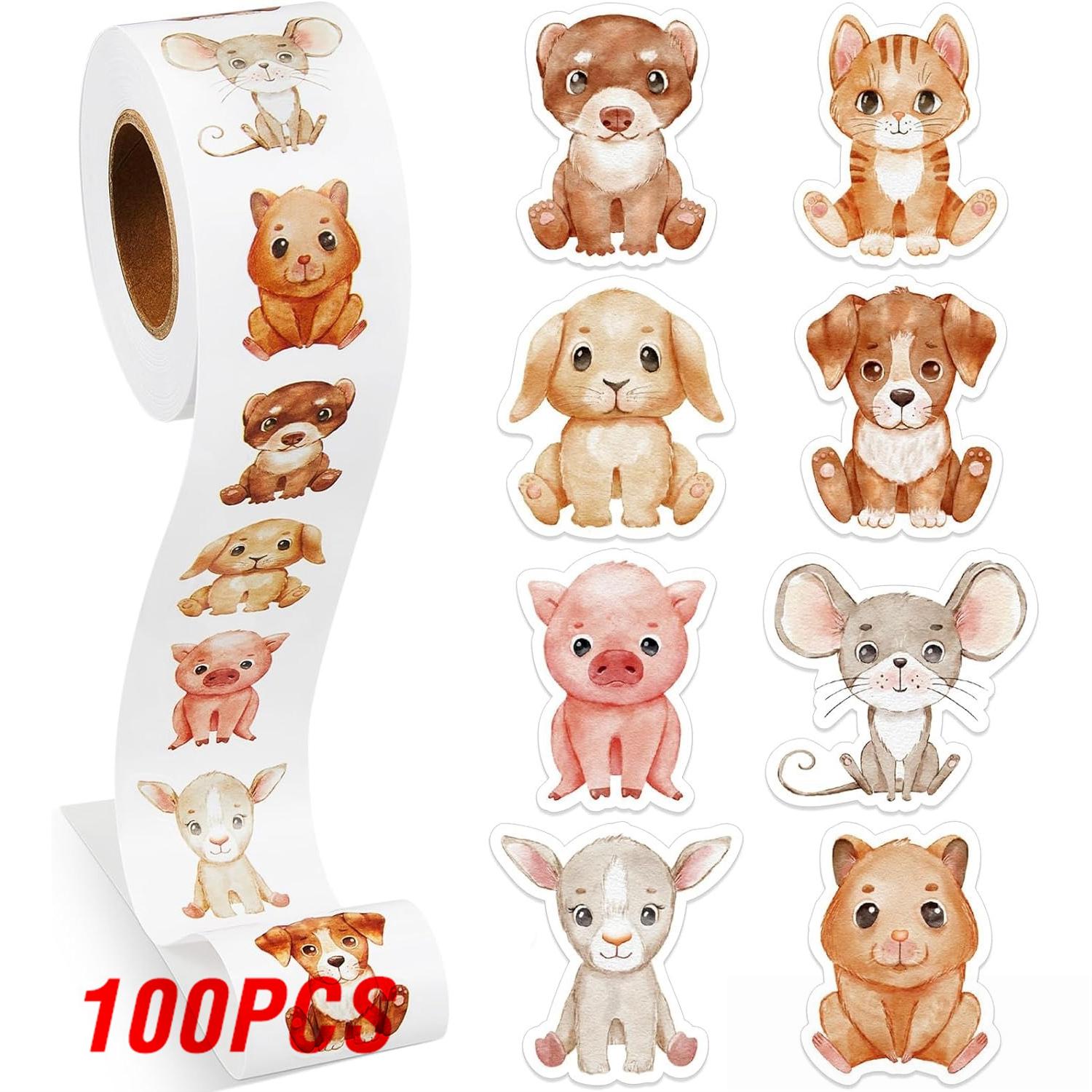 100-500Pcs High-Quality Animals High-Quality Reward High-Quality Stickers High-Quality For Youngsters High-Quality Children High-Quality