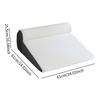 Memory Foam Bed Wedge Pillow with Pocket Neck for Sofa Sitting 61x61x25.5cm