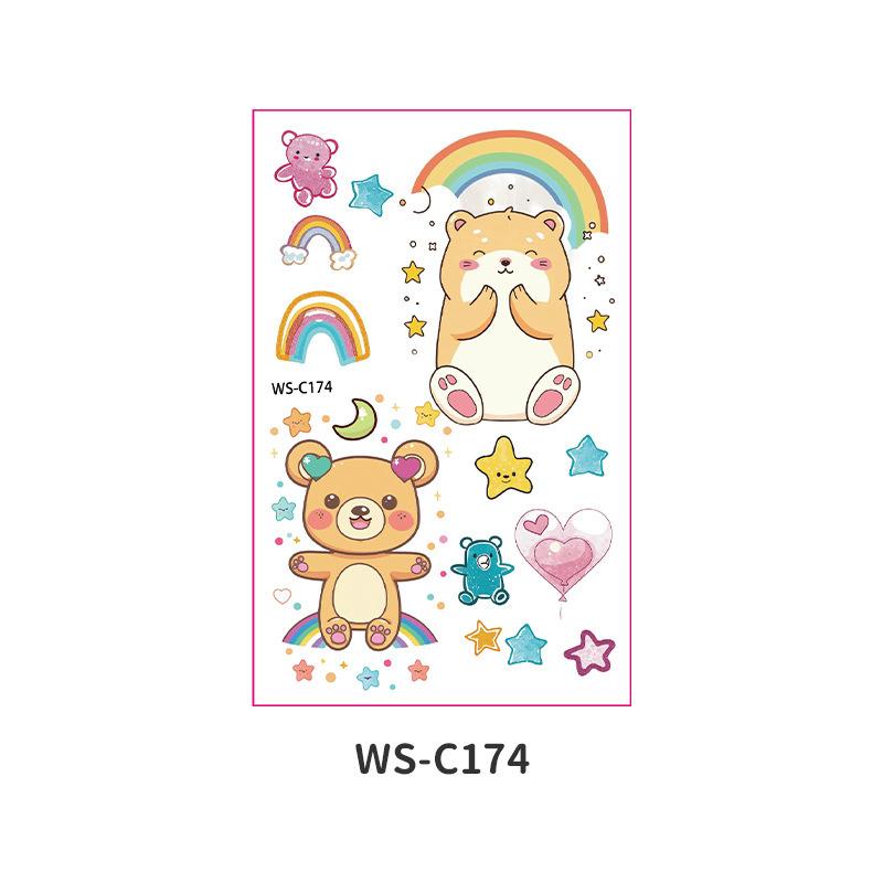 Cross Border Children's Cartoon Tattoo Stickers Space Dinosaur Boy Girl Cute Temporary Waterproof