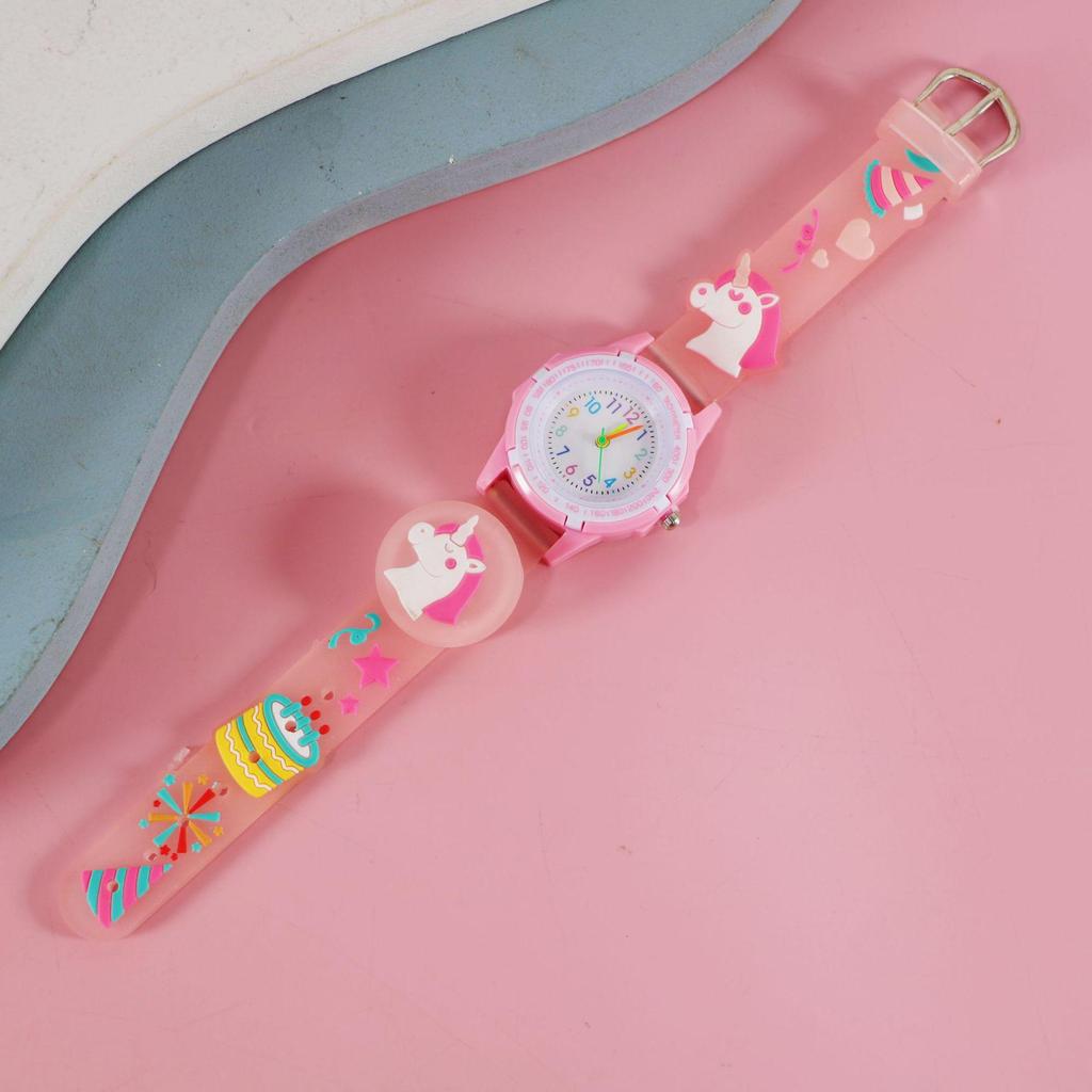 Cartoon Luminous Strap Children's Watch - Creative Birthday Gift for Elementary School Students