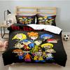 Edd Eddy Adventure 3pcs Bedding Set,Including 1pc Duvet Cover And 2pcs Pillowcases Perfect Gift for Christmas,Ideal for Bedroom, Dormitory