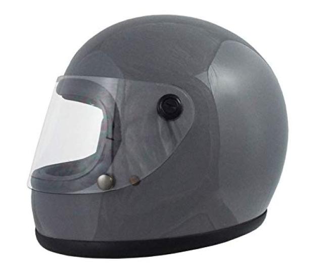 TNK Industrial Vintage Style Full Face Helmet B60 Classic Gray FREE Size 51268 [Speed Pit] (58-59cm)