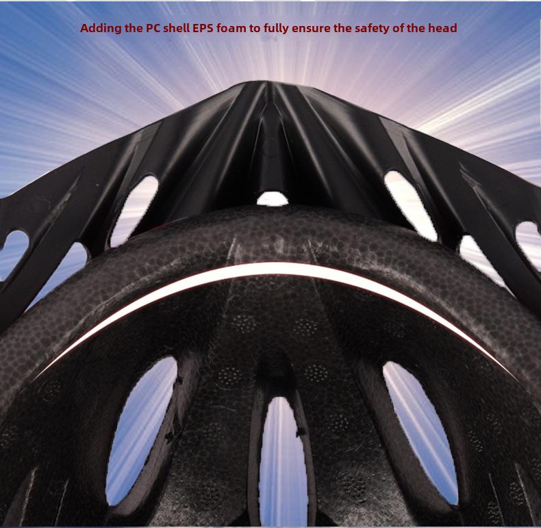 Einteiliger Unisex-Fahrradhelm für Rennrad und Mountainbike