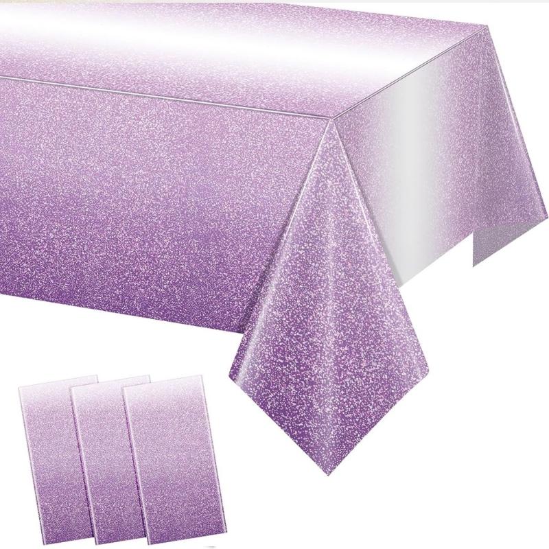Table Cloth Large 137x274cm Disposable Tablecloth Fade Resistant For Party Decorations