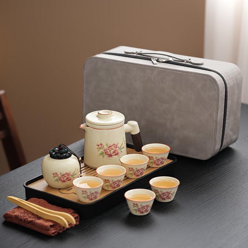 Zhuchuang Jingpin Ruyao Peony Tea Set