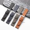 Cowhide Leather Watch Strap Vintage Handmade Wristbelt for Seiko for Omega Bracelet 18mm 19mm 20mm 22mm Quick Release Watchband