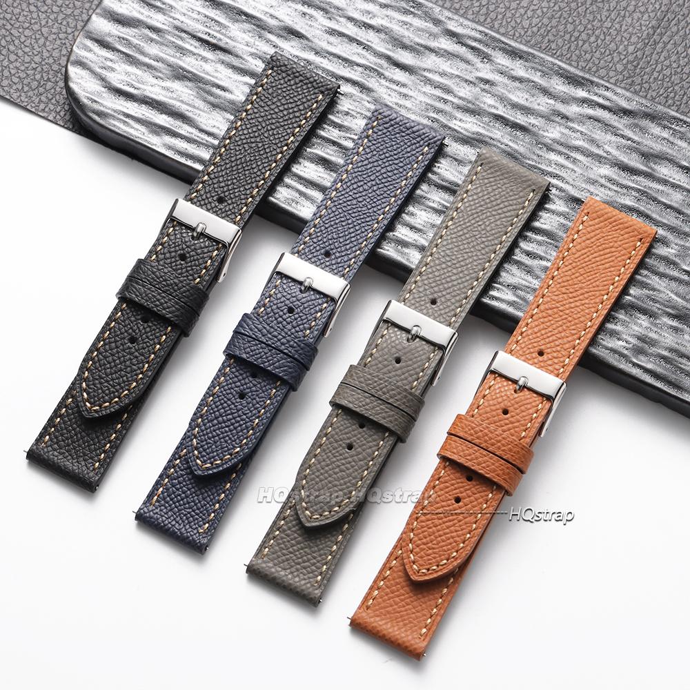 Cowhide Leather Watch Strap Vintage Handmade Wristbelt for Seiko for Omega Bracelet 18mm 19mm 20mm 22mm Quick Release Watchband