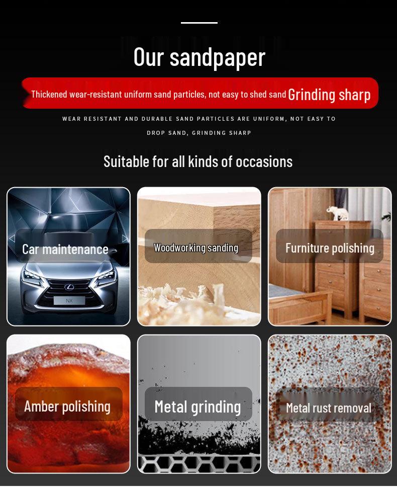 8-inch Eagle Brand Metallographic Sandpaper, 220mm, Wet/Dry, Adhesive Back, for Polishing & Grinding