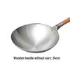 Wutuo 34cm Old Style Wok with Wooden Handle
