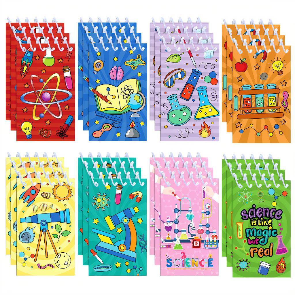 

Mini Notepad Education Themed Student Notepad Vertical Flip Notebook Decorative Science Notebook For Gifting Backpack Lab Work