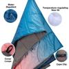 Outdoor Puffy Camping Blanket Waterproof Printed Puffy Camping Blanket Windproof Portable Puffy Insulated Quilt for Cold Weather